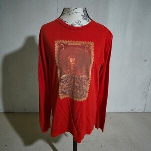 Tom Petty‎ Red Graphic Long Sleeve Shirt